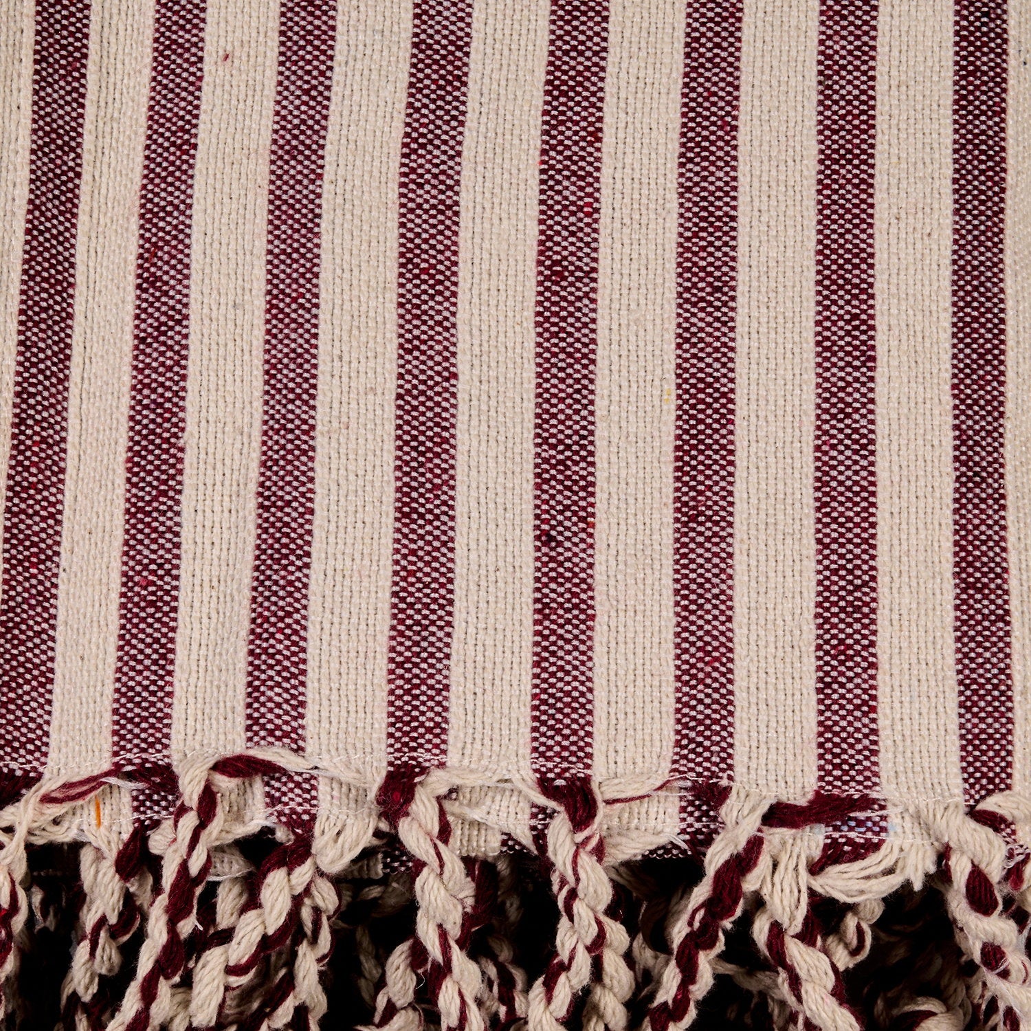 Det Gamle Apotek Blanket deka bavlněná bordó 130x180 cm
