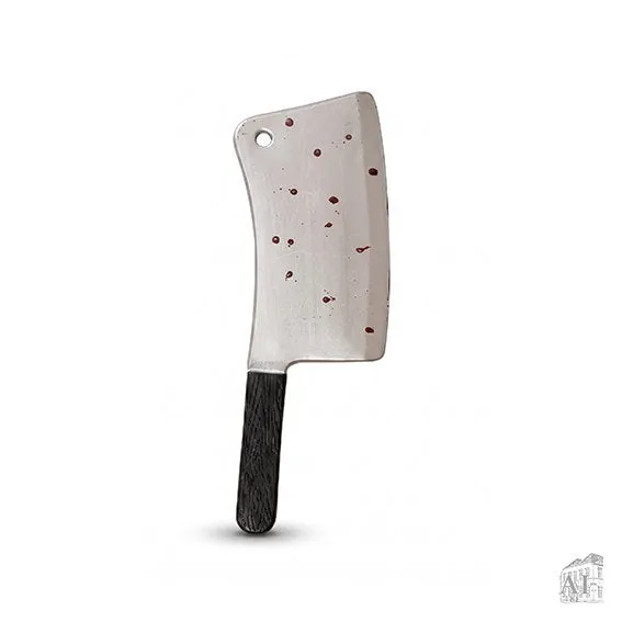 Det Gamle Apotek Bloody meat cleaver kostýmní sekera 42 cm plastová
