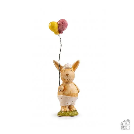 Det Gamle Apotek Rabbit figurka králík hnědá 9 cm