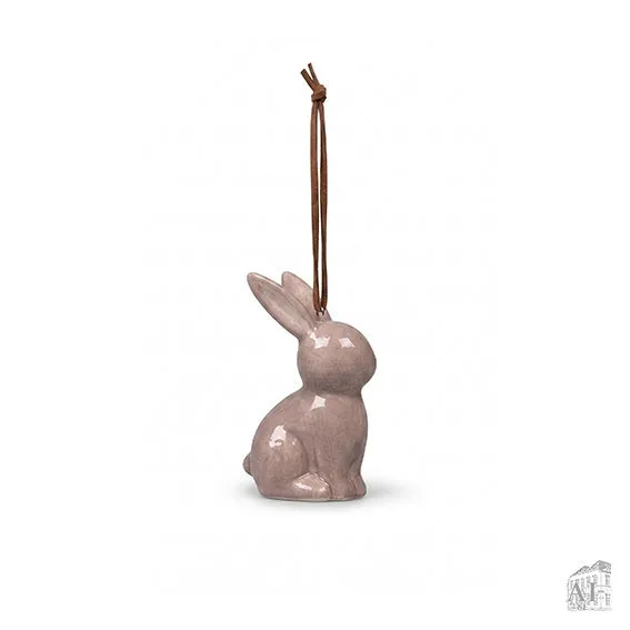 Det Gamle Apotek Easter bunny velikonoční zajíček 6 cm šedý