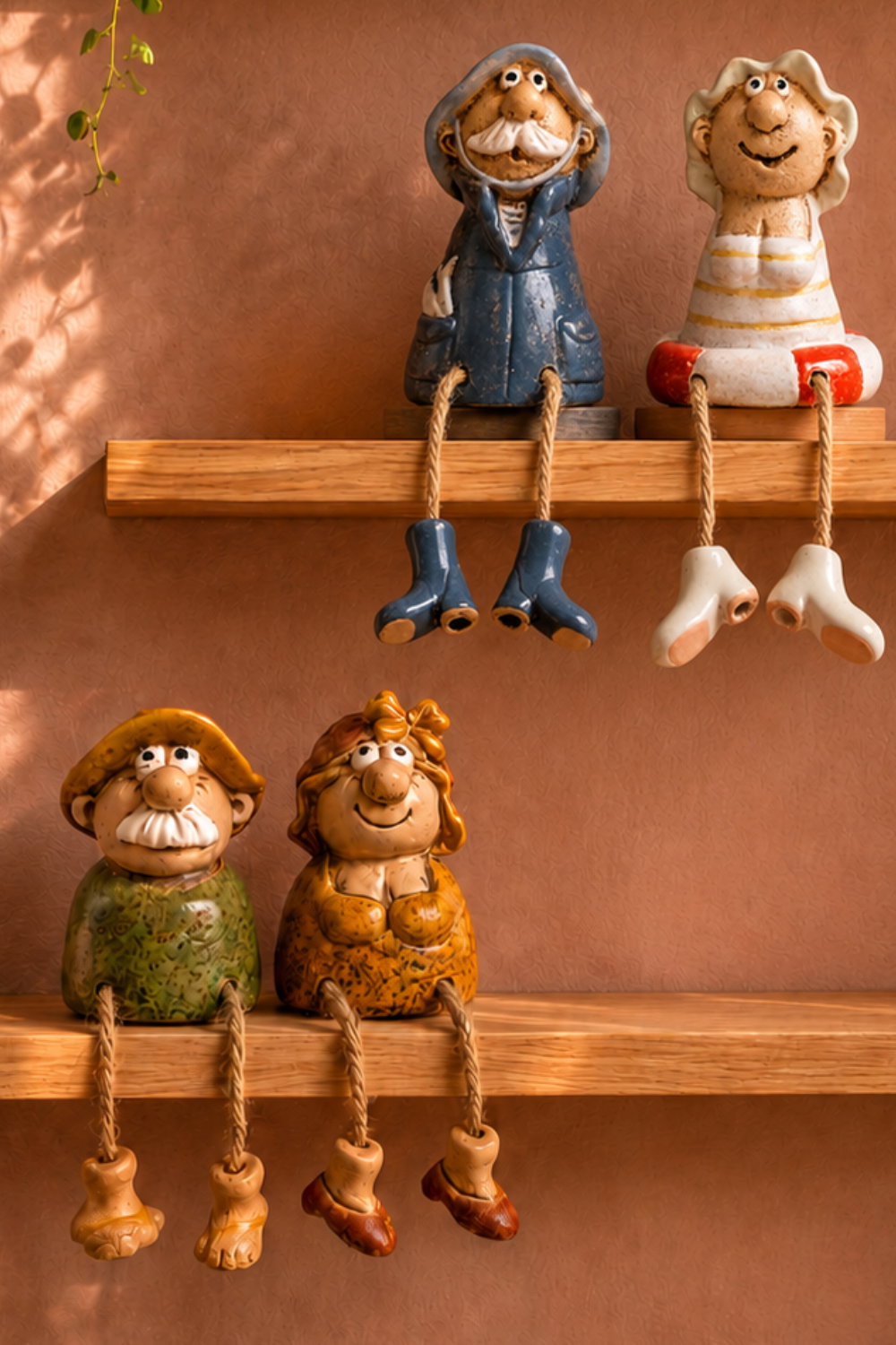 Det Gamle Apotek Figures kameninová figurka oranžová 8 cm