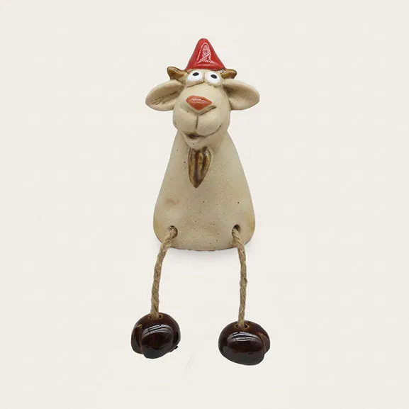 Det Gamle Apotek Goat figurka bílá 9 cm