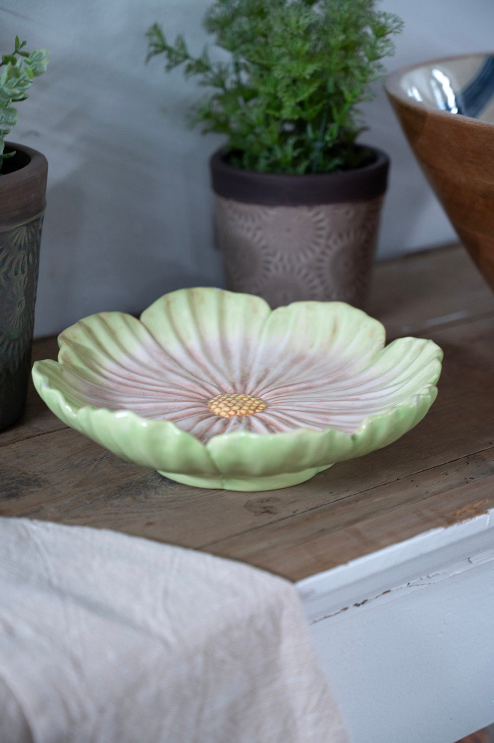 Det Gamle Apotek Plate talíř porcelánový zelený