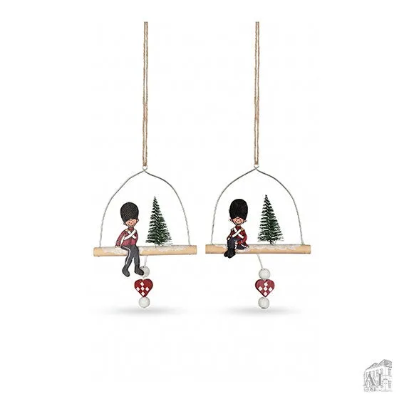 Det Gamle Apotek Ornamnet for hanging dřevěná ozdoba 8 cm