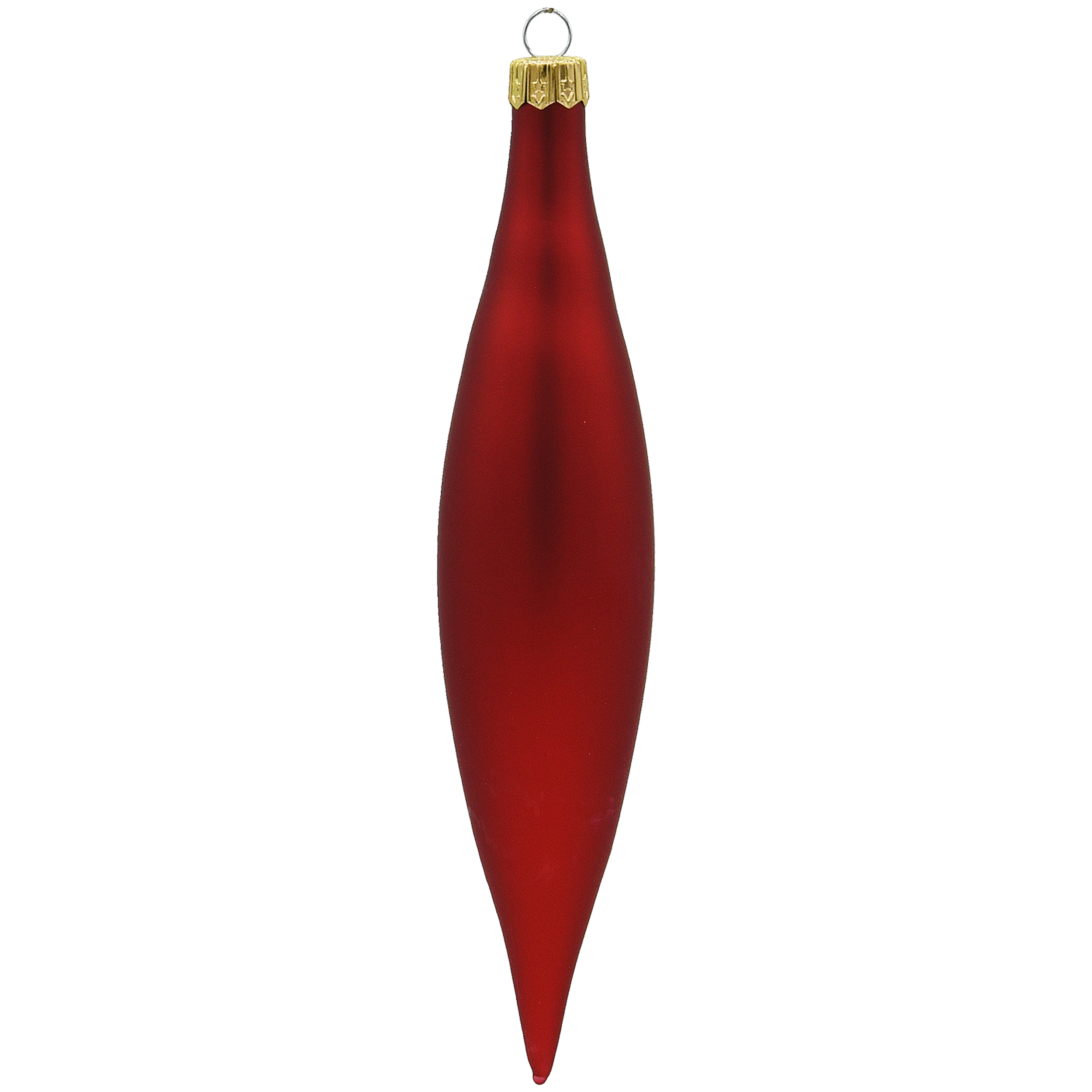 Vitbis červené skleněné rampouchy 6 ks 15 cm mat + lesk