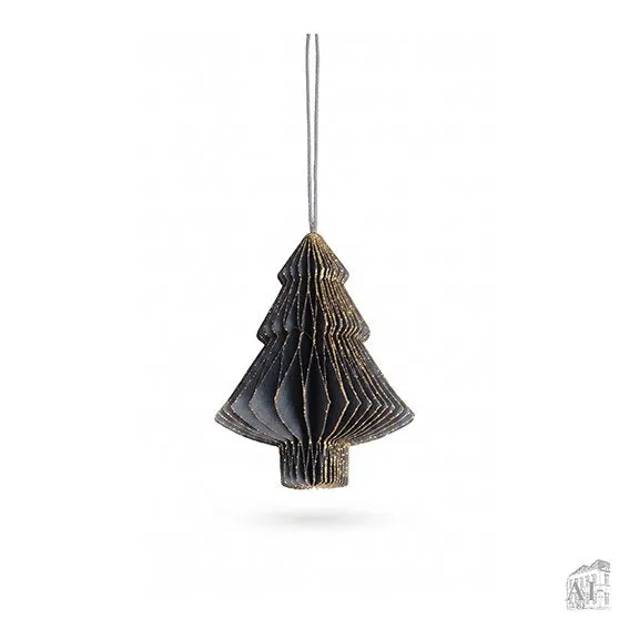 Det Gamle Apotek Tree papírový stromek 10 cm šedý