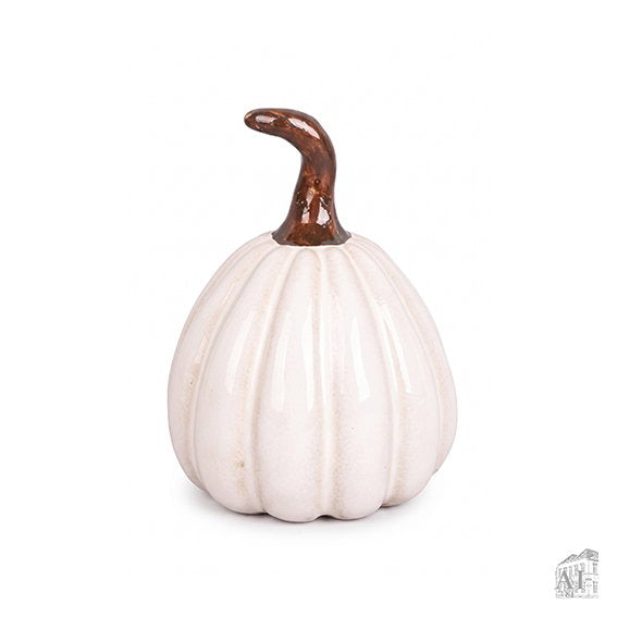 Det Gamle Apotek Pumpkin keramická dýně bílá 9 cm