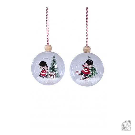 Det Gamle Apotek Christmas ornament baňka 8 cm plast