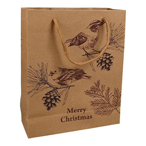 Det Gamle Apotek Giftbag taška hnědá kraft 24 cm