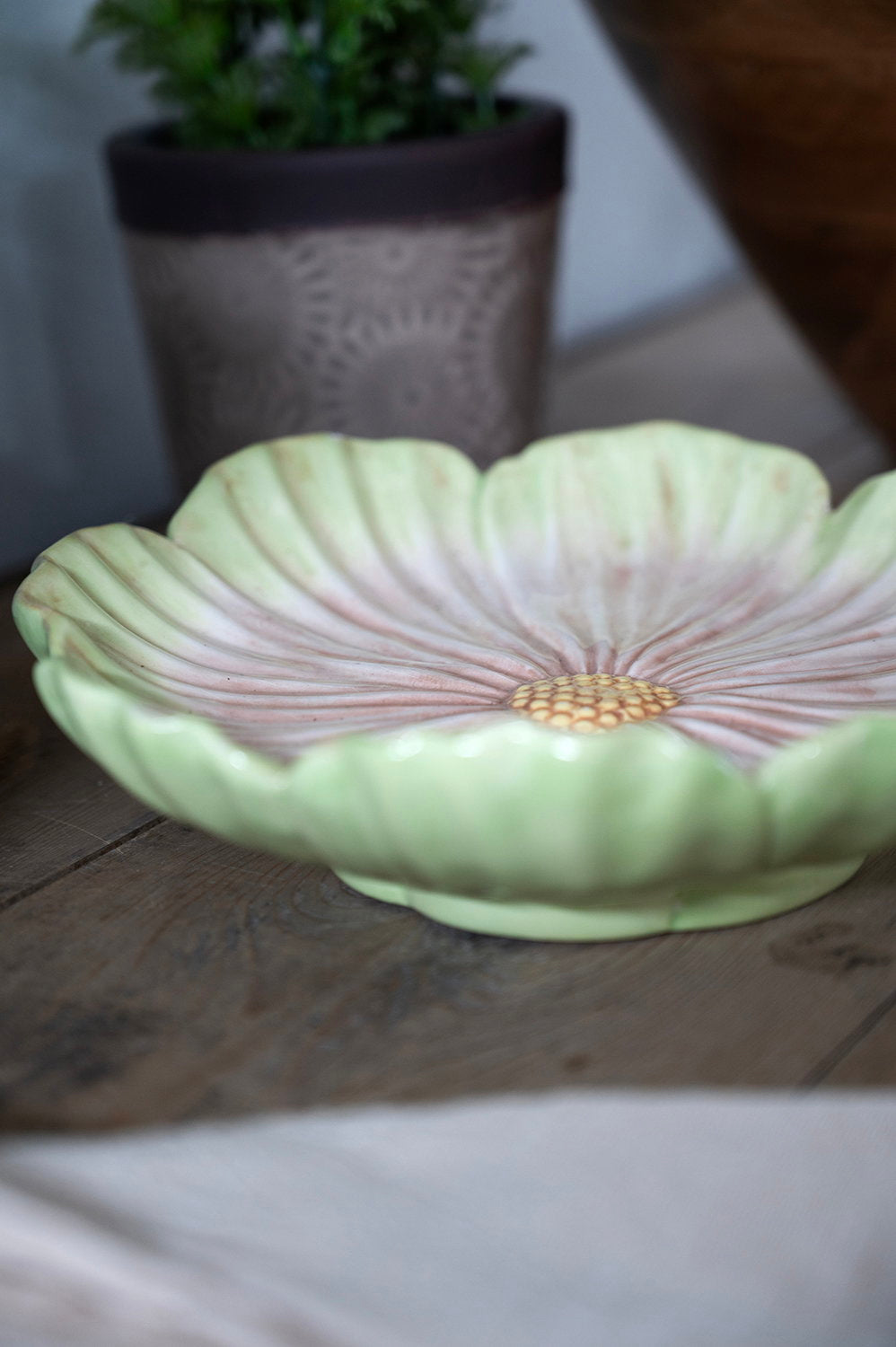 Det Gamle Apotek Plate talíř porcelánový zelený