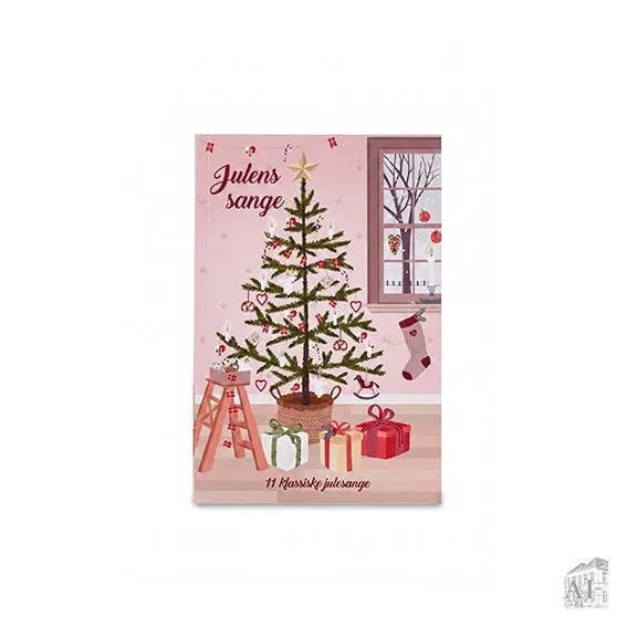 Det Gamle Apotek Christmas song book vánoční zpěvník růžový 15 cm