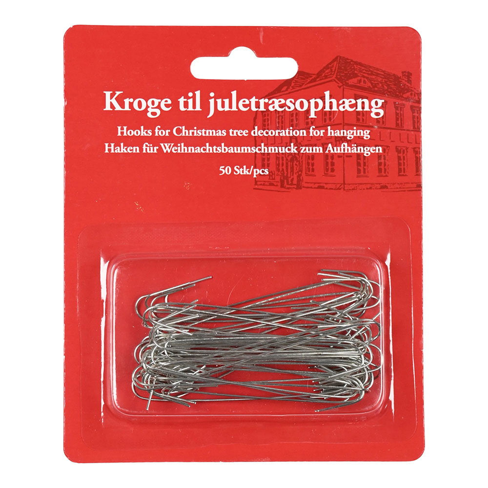 Det Gamle Apotek Hook Silver háčky 6,3 cm stříbrné 50 ks