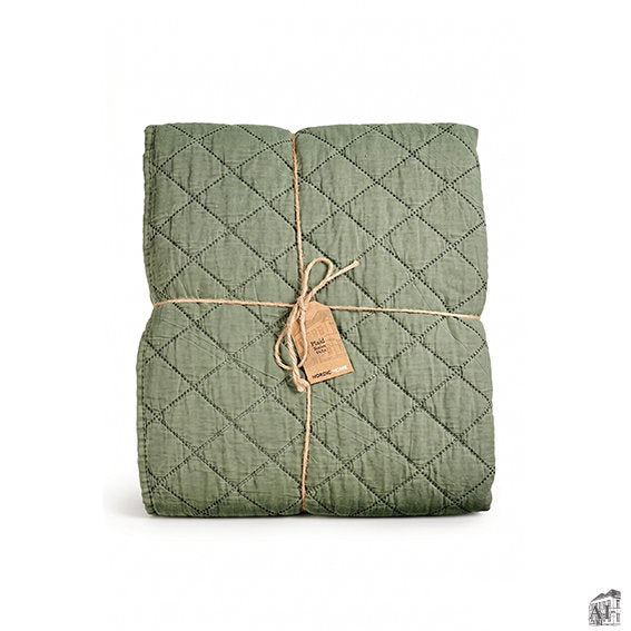 Det Gamle Apotek Quilted blanket deka zelená 130 cm mikrovlákno