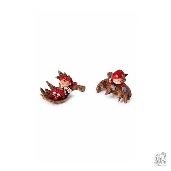 Det Gamle Apotek Gnome skřítek 4 cm polyresin mix barev
