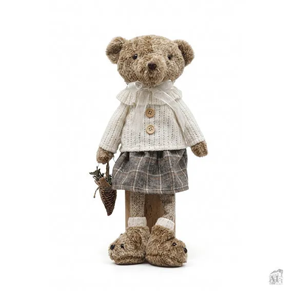 Det Gamle Apotek Bear figurka medvěd bílý 46 cm