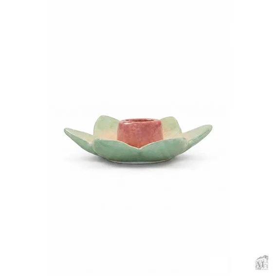 Det Gamle Apotek Candle holder svícen zelený keramika 3 cm