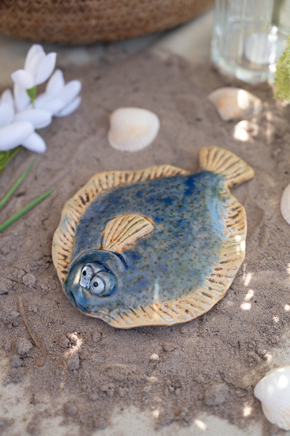 Det Gamle Apotek Fish dekorační rybička modrá 2 cm