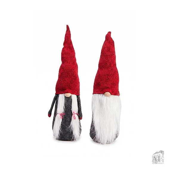 Det Gamle Apotek Gnome pletený vánoční skřítek červený 20 cm