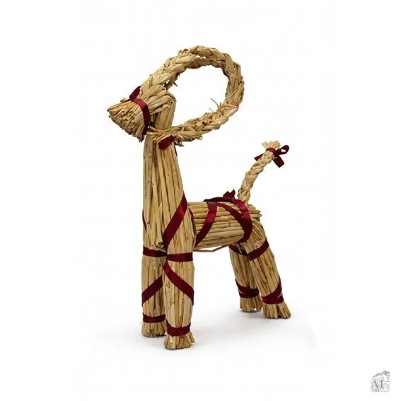 Det Gamle Apotek Straw goat kozel slaměný červený 30 cm