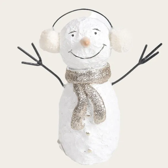 Det Gamle Apotek Snowman figurka sněhulák bílý 4 cm