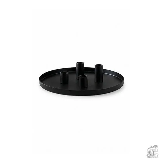 Det Gamle Apotek Advent candleholder svícen černý 5 cm