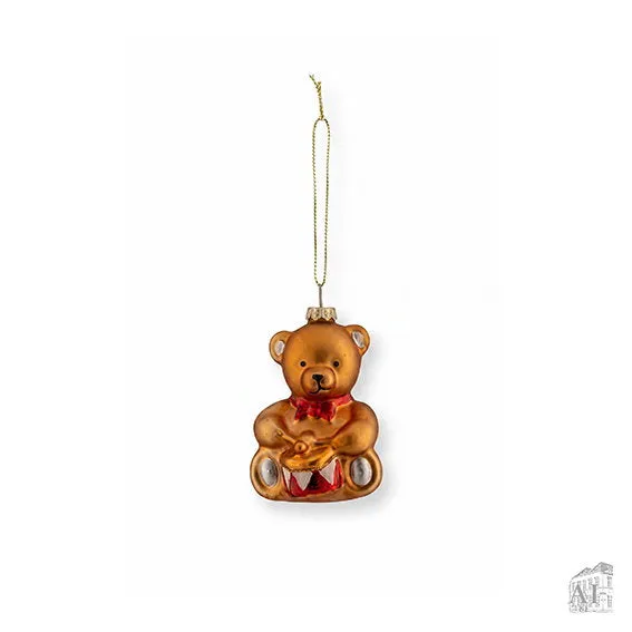 Det Gamle Apotek Bear for hanging skleněná ozdoba 8 cm medvěd