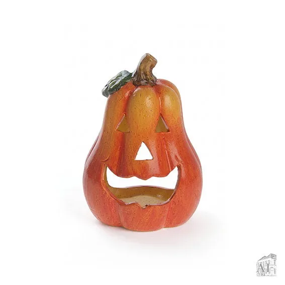 Det Gamle Apotek Pumpkin dýně svícen oranžový 12 cm keramika