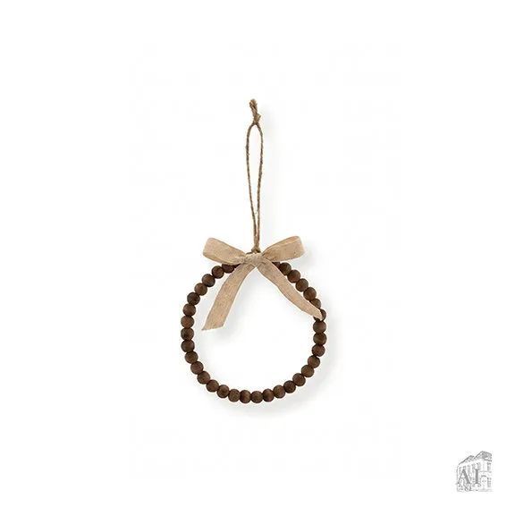 Det Gamle Apotek dřevěný závěsný ornament 9 cm přírodní