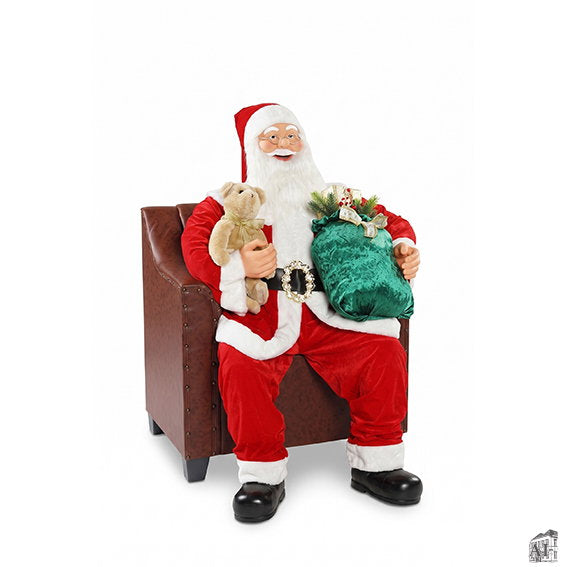 Det Gamle Apotek Santa Claus in armchair figurka 100 cm