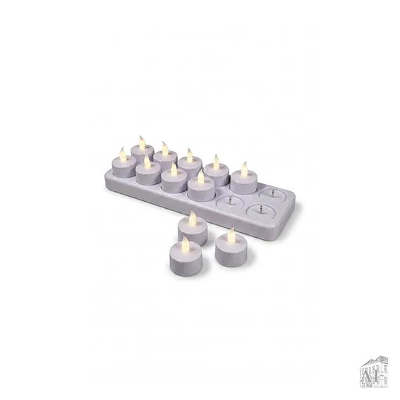 Det Gamle Apotek Tealight LED svíčky teplá bílá 12 ks