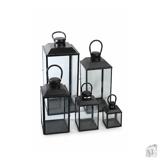 Det Gamle Apotek Lantern lucerna kovová černá 52 cm
