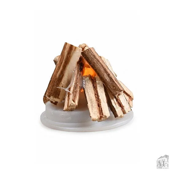 Det Gamle Apotek Camp fire táborák pro skřítky s LED dřevěný 4 cm