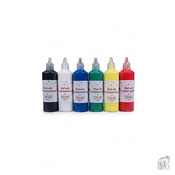 Det Gamle Apotek Window Painting barvy na okno 6 ks
