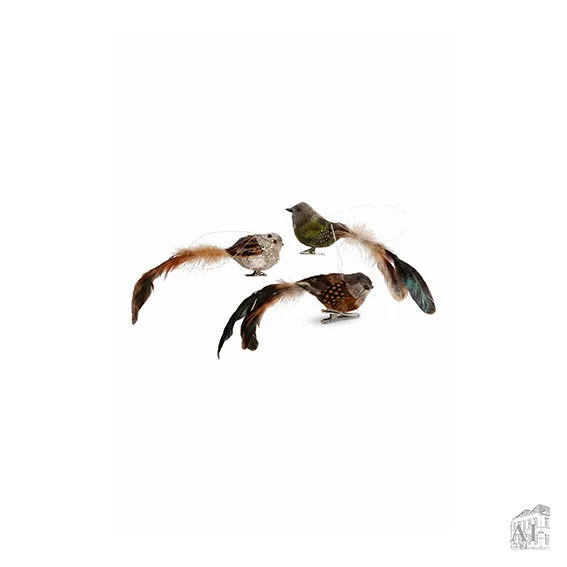Det Gamle Apotek Bird ozdoba ptáček na klipu 5 cm