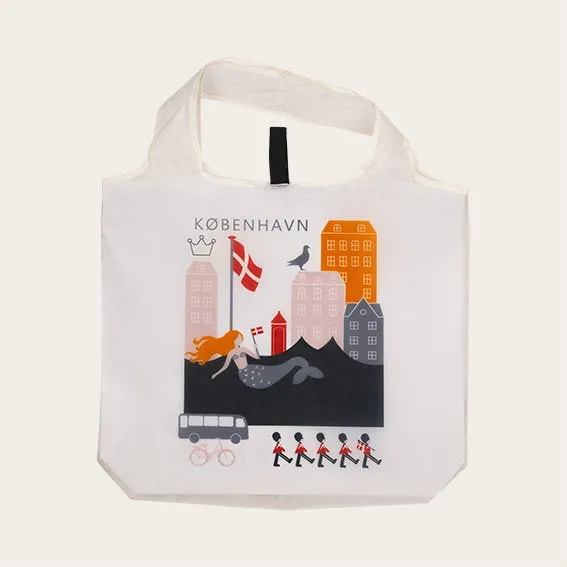 Det Gamle Apotek Shoppingbag nákupní taška København bílá