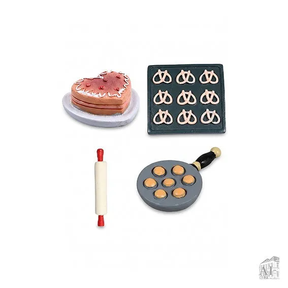 Det Gamle Apotek Baking sada na pečení pro skřítky polyresin