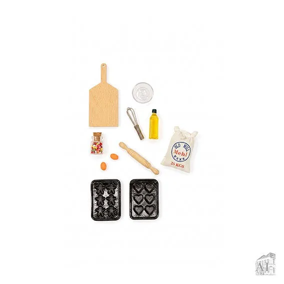 Det Gamle Apotek Cooking tools for Gnomes miniatura černá 5 cm