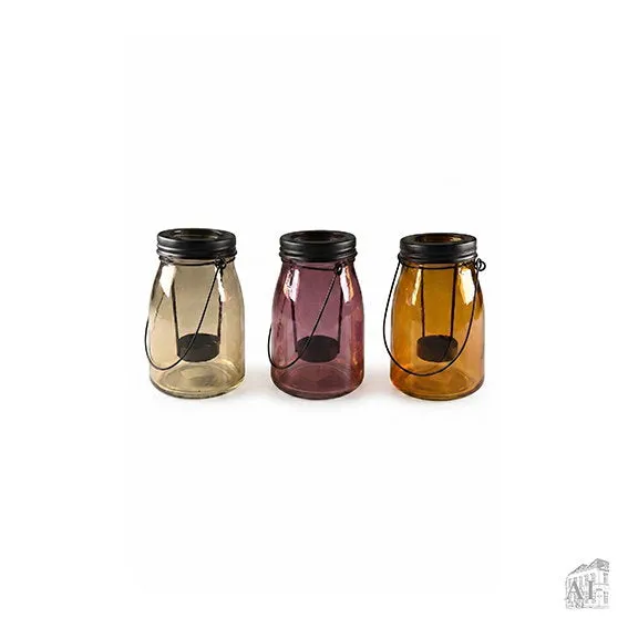 Det Gamle Apotek Tealight skleněný svícen champagne 16 cm