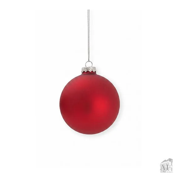 Det Gamle Apotek Red Christmas bauble baňka 8 cm červená