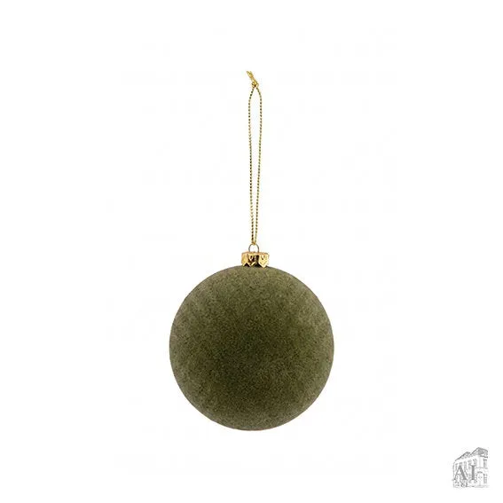 Det Gamle Apotek vánoční baňka zelená plast 8 cm