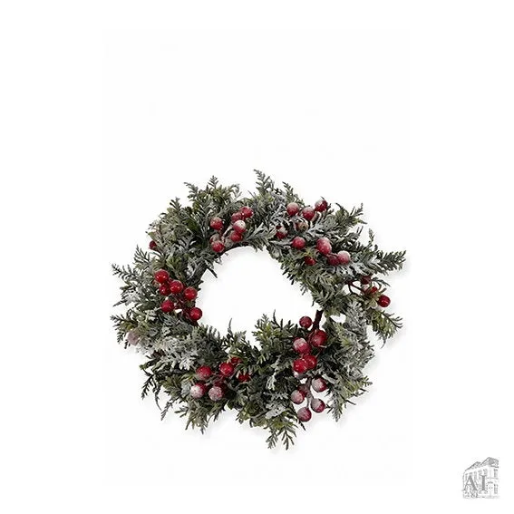 Det Gamle Apotek Door Wreath věnec na dveře 30 cm červený