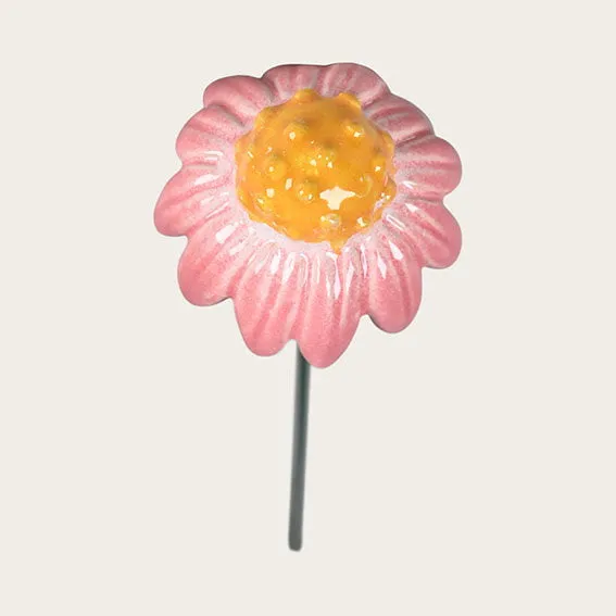 Det Gamle Apotek Flower květina růžová kamenina 32 cm