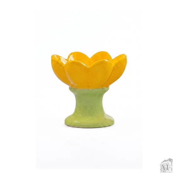 Det Gamle Apotek Candle holder svícen žlutý 7,5 cm