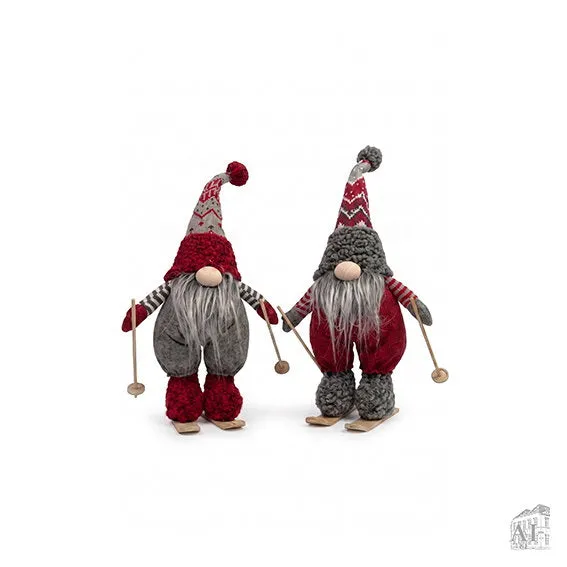 Det Gamle Apotek Gnome on ski látkový skřítek 40 cm