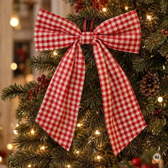 Det Gamle Apotek Bow for hanging mašle červená 43 cm