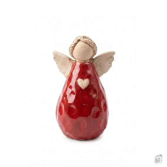 Det Gamle Apotek Angel porcelánová figurka červená 8 cm