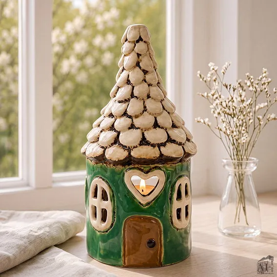Det Gamle Apotek House for T-light svícen domeček 19 cm keramika