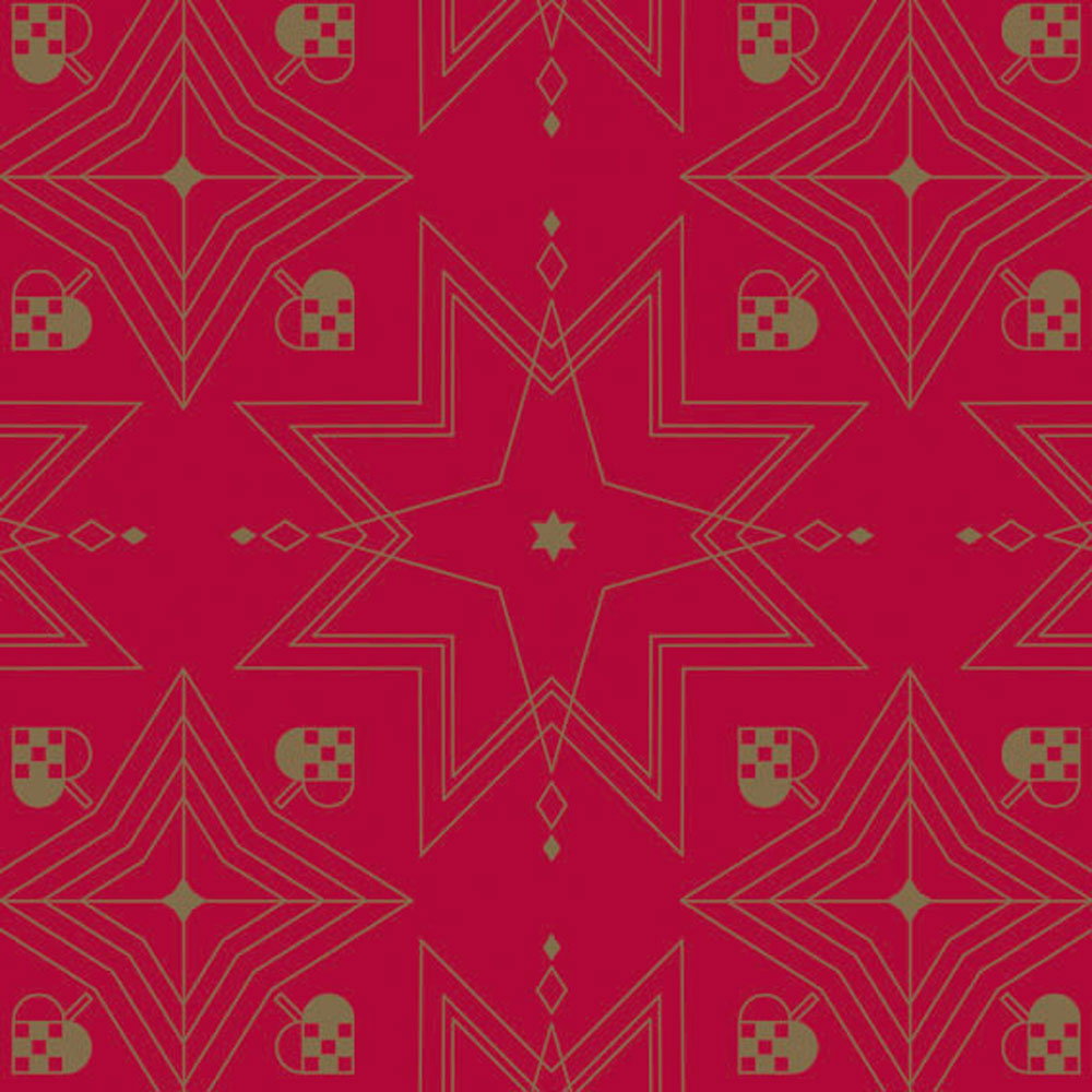 Det Gamle Apotek Giftpaper balicí papír 5 m červený