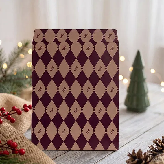 Det Gamle Apotek Giftbag dárková taška 24 cm bordó