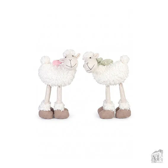 Det Gamle Apotek Sheep w. scarf figurka ovečka 27 cm bílá